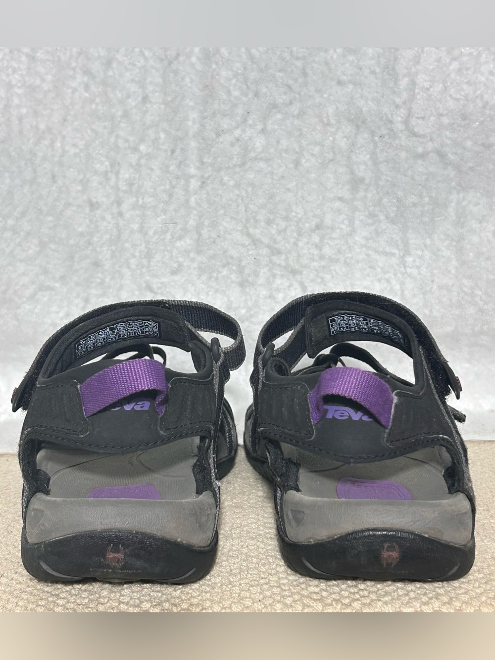 Teva Womens Black Tirra Strap Athletic Sports Hiking Sandals Shoes SZ US 7.5 - Picture 4 of 11